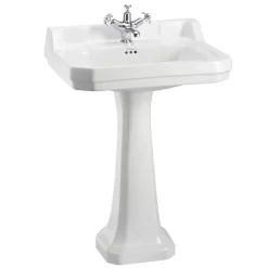 Urlington Bathroom Burlington Low Level WC Inc. Edwardian Large Basin & Pedestal - Various Tap Hole Options