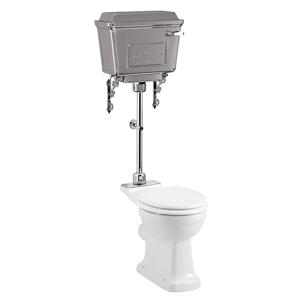Urlington Bathroom Burlington Standard Medium Level WC With Chrome Lever Cistern 4 Urlington Bathroom Burlington Standard Medium Level WC With Chrome Lever Cistern - Image 2