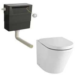 Klyn Bathroom Brooklyn Grey Avola Modern Sink Vanity Unit + Toilet Package 13 Klyn Bathroom Brooklyn Grey Avola Modern Sink Vanity Unit + Toilet Package -Croydex shop bwcgry d5a