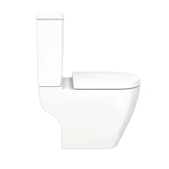 Victorian Plumbing Bianco Close Coupled Modern Toilet + Soft Close Seat -Croydex shop bwcscd2