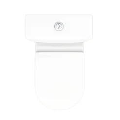 Victorian Plumbing Bianco Close Coupled Modern Toilet + Soft Close Seat -Croydex shop bwcscd3