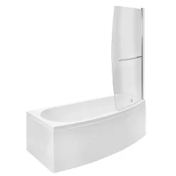 Victorian Plumbing Cast 1685 X 685 Space Saving Bath With Bath Screen 8 Victorian Plumbing Cast 1685 X 685 Space Saving Bath With Bath Screen -Croydex shop c16bs d1