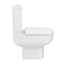 Cruze Bathroom Cruze Modern Short Projection Toilet + Soft Close Seat -Croydex shop c600wc d4
