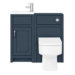 Chatsworth Traditional Cloakroom Vanity Unit Suite - Blue -Croydex shop c900blu n d3
