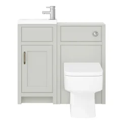 Chatsworth Traditional Cloakroom Vanity Unit Suite - Grey -Croydex shop c900grynd1