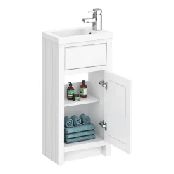 Chatsworth Traditional Cloakroom Vanity Unit Suite - White 10 Chatsworth Traditional Cloakroom Vanity Unit Suite - White -Croydex shop c900wht d5