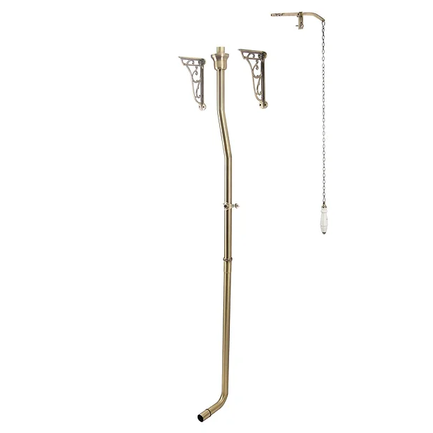 Victorian Plumbing Carlton Antique Brass Traditional High Level Toilet With Soft Close Seat 7 Victorian Plumbing Carlton Antique Brass Traditional High Level Toilet With Soft Close Seat - Image 5