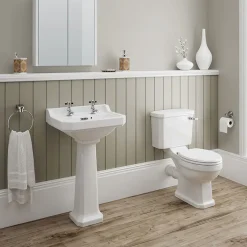 Victorian Plumbing Carlton Traditional Toilet With Soft Close Seat - Various Colour Options