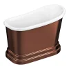 Chatsworth Copper Effect 1300 Short Roll Top Bath -Croydex shop cb817cop d3