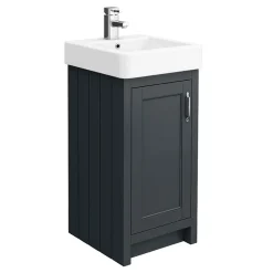 Chatsworth Traditional Graphite Cloakroom Suite (Vanity Unit + Close Coupled Toilet) 10 Chatsworth Traditional Graphite Cloakroom Suite (Vanity Unit + Close Coupled Toilet) -Croydex shop cbkcs425 d1