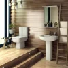 Nui Bliss Close Coupled Square Toilet Inc. Soft Close Seat 1 Nui Bliss Close Coupled Square Toilet Inc. Soft Close Seat -Croydex shop cbl004cbl005 d1