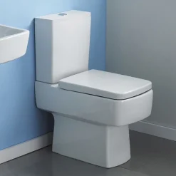 Nui Bliss Close Coupled Square Toilet Inc. Soft Close Seat -Croydex shop cbl004cbl005d1