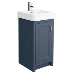 Chatsworth Traditional Blue Cloakroom Suite (Vanity Unit + Close Coupled Toilet) -Croydex shop cblcs425 d1