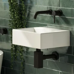 Victorian Plumbing Cubetto Modern Bathroom Suite -Croydex shop cbs01th d3n
