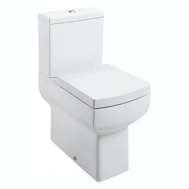 Victorian Plumbing Cubo Modern Square BTW Close Coupled Toilet + Soft Close Seat 5 Victorian Plumbing Cubo Modern Square BTW Close Coupled Toilet + Soft Close Seat - Image 3