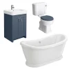Chatsworth Blue Close Coupled Roll Top Bathroom Suite -Croydex shop cccbbs d6