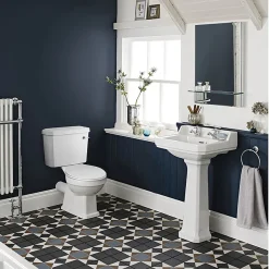 Victorian Plumbing Carlton Classic Roll Top Slipper Suite With Ball + Claw Feet (1710mm)