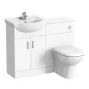 Cove Vanity Unit Cloakroom Suite + Basin Mixer Tap (W1050 X D300mm) -Croydex shop ccstap nw d5