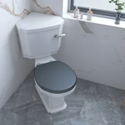 Chatsworth Traditional Corner Toilet + Soft Close Seat -Croydex shop cctblk d2