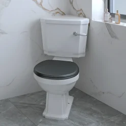 Chatsworth Traditional Corner Toilet + Soft Close Seat -Croydex shop cctblk d3