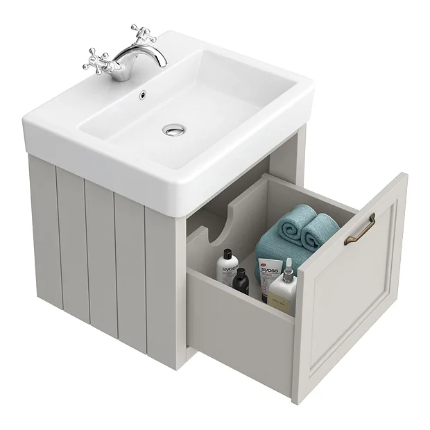 Chatsworth Grey Cloakroom Suite (Wall Hung Vanity Unit + Close Coupled Toilet) 7 Chatsworth Grey Cloakroom Suite (Wall Hung Vanity Unit + Close Coupled Toilet) - Image 5