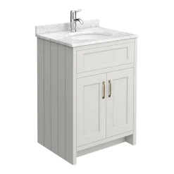 Chatsworth Grey White Marble 4-Piece Low Level Bathroom Suite -Croydex shop cgywmll4pc n d3