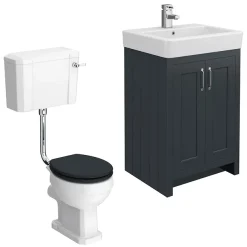 Chatsworth Graphite 4-Piece Low Level Bathroom Suite -Croydex shop chatsworthgraphite4piecellbathroomsuitenewdetail1
