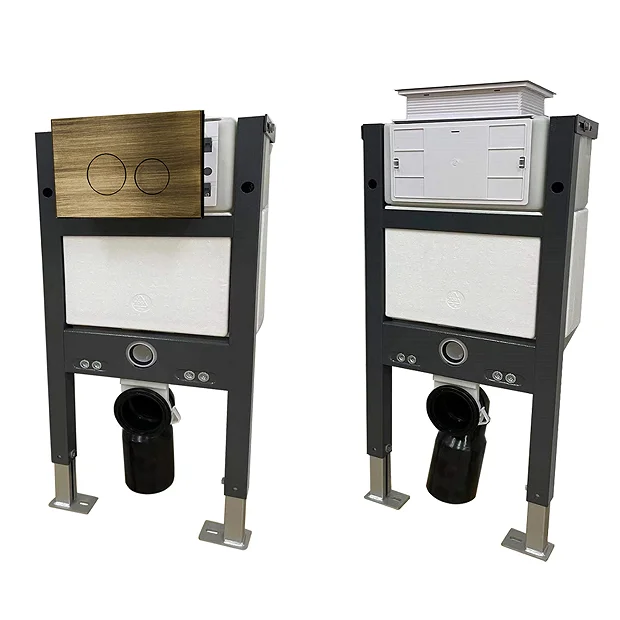 Chatsworth Compact Top/Front Flush Toilet Frame With Antique Brass Flush - Round Buttons 5 Chatsworth Compact Top/Front Flush Toilet Frame With Antique Brass Flush - Round Buttons - Image 3