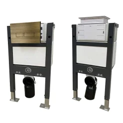 Chatsworth Compact Top/Front Flush Toilet Frame With Antique Brass Flush - Square Buttons 9 Chatsworth Compact Top/Front Flush Toilet Frame With Antique Brass Flush - Square Buttons -Croydex shop chcfsab d1