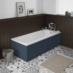 Chatsworth Blue Bathroom Suite Incl. 1700 X 700 Bath With Panels -Croydex shop chtbsblu d1
