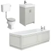 Chatsworth Grey Bathroom Suite Incl. 1700 X 700 Bath With Panels -Croydex shop chtbsgry d8