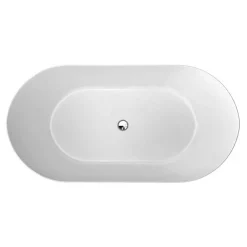 Clearwater Bath Clearwater Formoso ClearStone Gloss White Bath -Croydex shop clearwaterformosoclearstonebathd2
