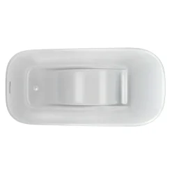 Clearwater Bath Clearwater - Nebbia Natural Stone Bath Hand Polished White - 1600 X 800mm -Croydex shop clearwaternebbianaturalstonebath1600x800mmn14nd2