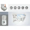 RAK Ceramic RAK Cloud Matt White Rimless Wall Hung Pan + Soft Close Seat