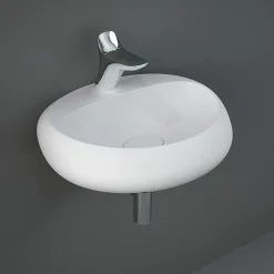 RAK Ceramic RAK Cloud 55cm 1TH Wall Hung Basin - Matt White