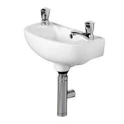 RAK Ceramic RAK Compact 45cm Slimline Basin - 2 TH