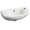 Victorian Plumbing Cool Cloakroom Suite - Gloss White