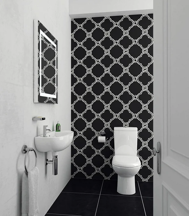 Victorian Plumbing Cool Cloakroom Suite - Gloss White 4 Victorian Plumbing Cool Cloakroom Suite - Gloss White - Image 2