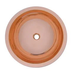 The Period Bathroom Company Trafalgar Polished Copper 407mm Round Counter Top Basin 7 The Period Bathroom Company Trafalgar Polished Copper 407mm Round Counter Top Basin -Croydex shop copb001 d1