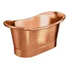 The Period Bathroom Company Trafalgar Copper 1500 X 710mm Double Ended Slipper Roll Top Bath Tub -Croydex shop copd115 d2