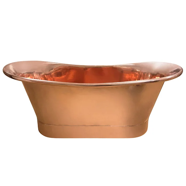 The Period Bathroom Company Trafalgar Copper 1700 X 710mm Double Ended Slipper Roll Top Bath Tub 5 The Period Bathroom Company Trafalgar Copper 1700 X 710mm Double Ended Slipper Roll Top Bath Tub - Image 3