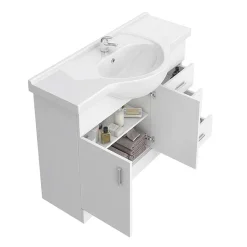 Cove 1520mm Vanity Unit Bathroom Suite (High Gloss White - Depth 330mm) 10 Cove 1520mm Vanity Unit Bathroom Suite (High Gloss White - Depth 330mm) -Croydex shop cove1520mmvanityunitbathroomsuited1