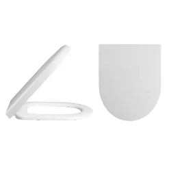 Hudson Reed Luna Round Back To Wall Pan With Top-Fixing Soft Close Seat -Croydex shop cpa008 detail2