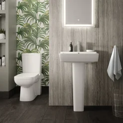 Hudson Reed Arlo Flush To Wall Toilet + Soft Close Seat -Croydex shop cpc001 detail3