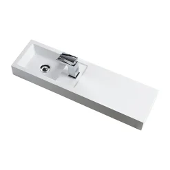 Valencia 800mm Wall Hung Polymarble Basin With Integrated Shelf 7 Valencia 800mm Wall Hung Polymarble Basin With Integrated Shelf -Croydex shop cplus01d1