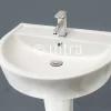 Ultra - Priory 600 Basin 1TH & Full Pedestal -Croydex shop cpr002d1