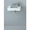 Britton Bathrooms - Narrow Cloakroom Washbasin - Left Or Right Handed Option -Croydex shop cr.173nd