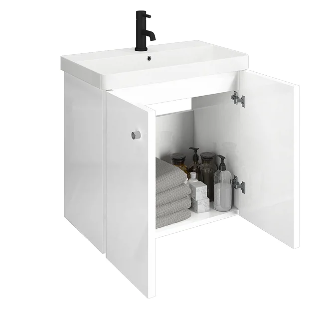 Cruze Bathroom Cruze 600 Curved Wall Hung Vanity Unit + Close Coupled Toilet 5 Cruze Bathroom Cruze 600 Curved Wall Hung Vanity Unit + Close Coupled Toilet - Image 3