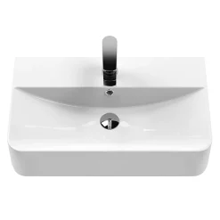 Cruze Bathroom Cruze Gloss White 1TH Rectangular Countertop Thin-Edged Basin (610 X 354 X 140mm)