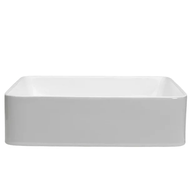 Crosswater Calpe 400mm Countertop Basin Gloss White 4 Crosswater Calpe 400mm Countertop Basin Gloss White - Image 2